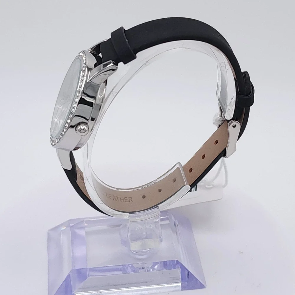Invicta Celestial Ethera 70442 Women's Watch Silver Black Leather 31mm New